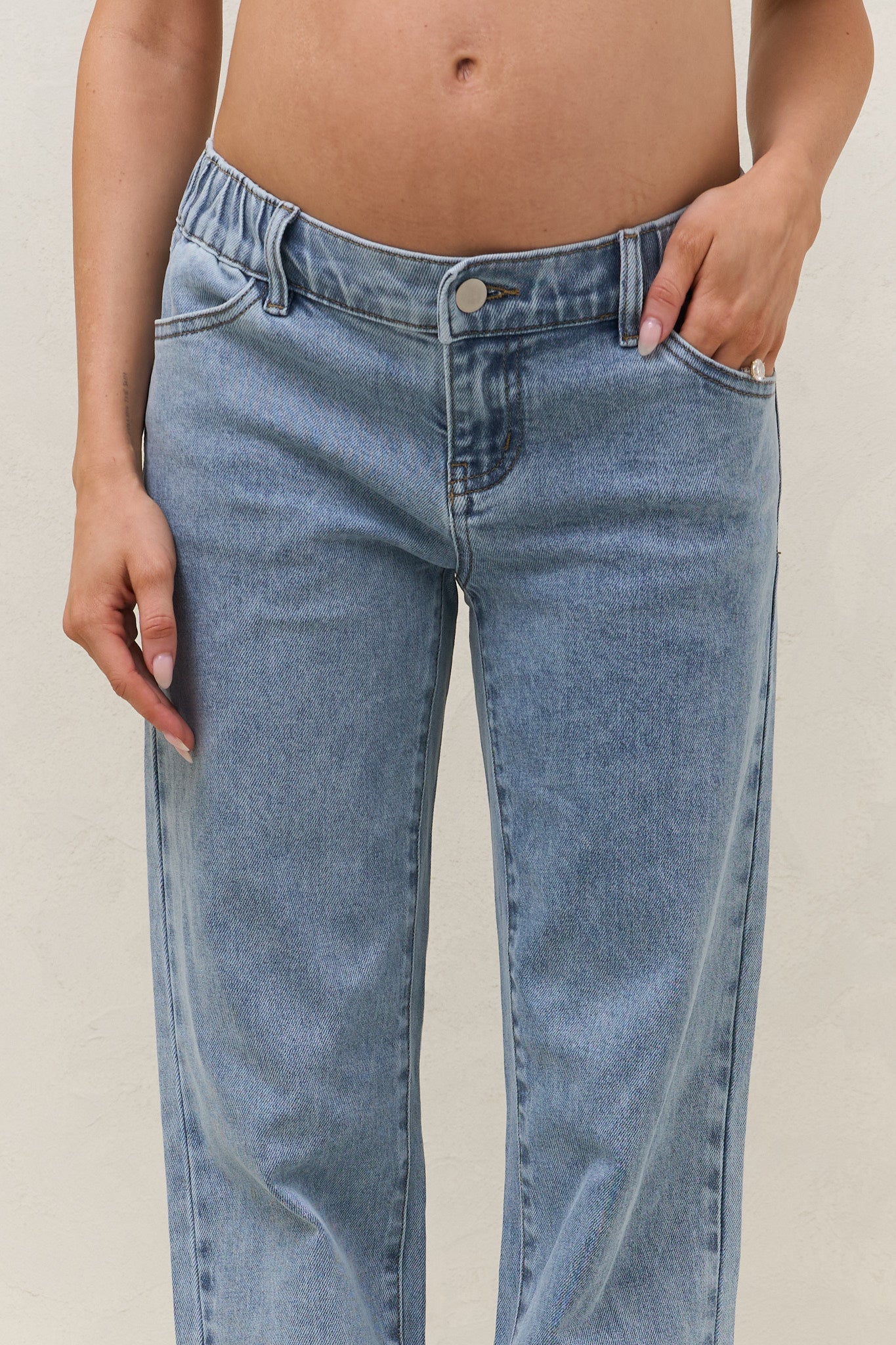 Same Page Straight Leg Jean - Pacific Blue