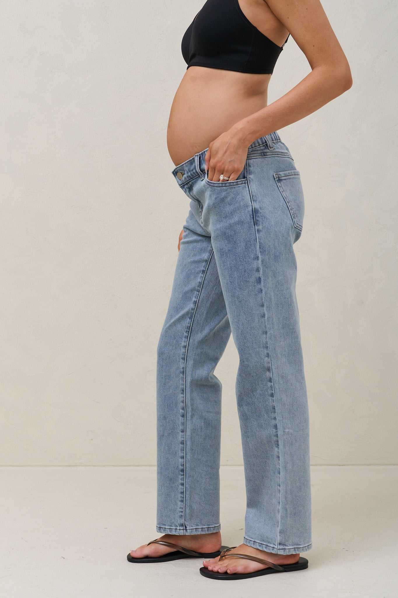 Same Page Straight Leg Jean - Pacific Blue