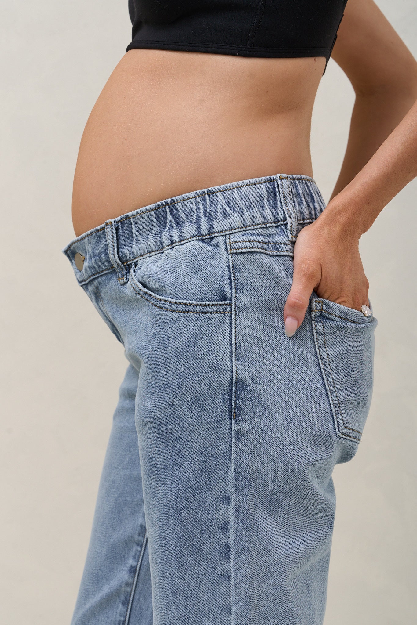 Same Page Straight Leg Jean - Pacific Blue