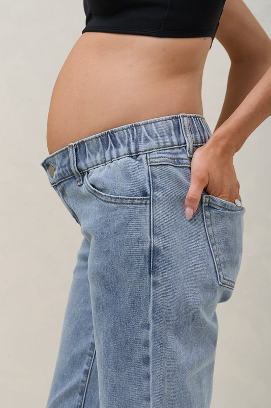 Same Page Straight Leg Jean - Pacific Blue