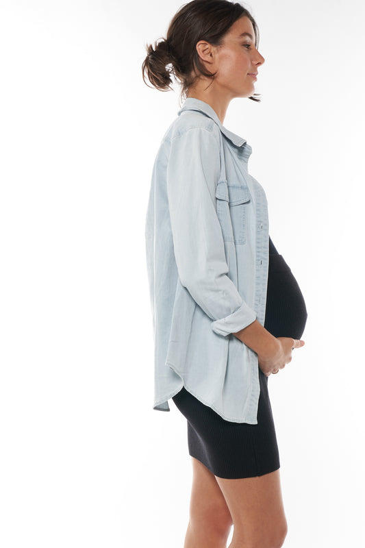Maternity Denim Shirt - Image 2