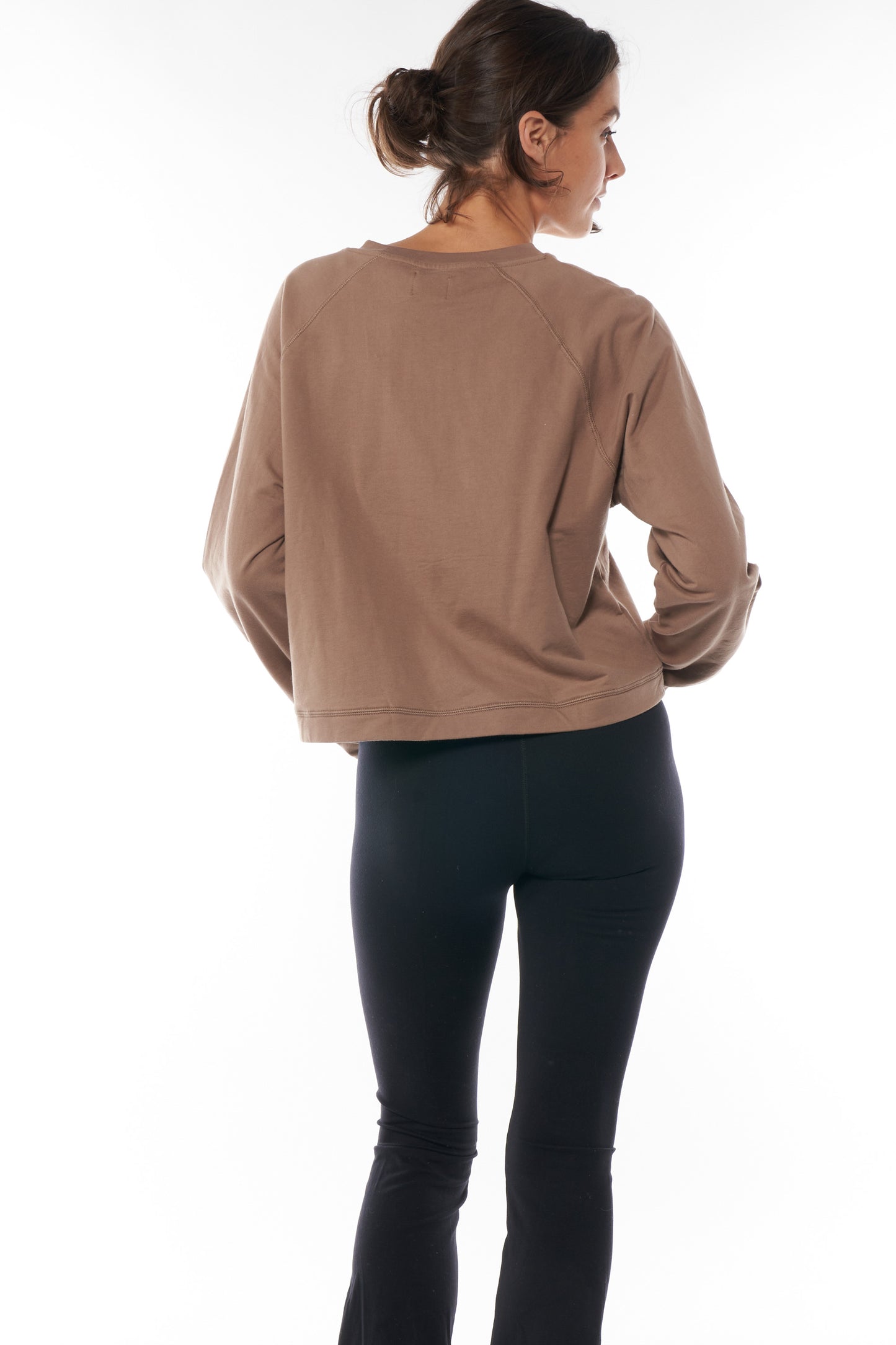 Cropped Maternity Sweat Top -3