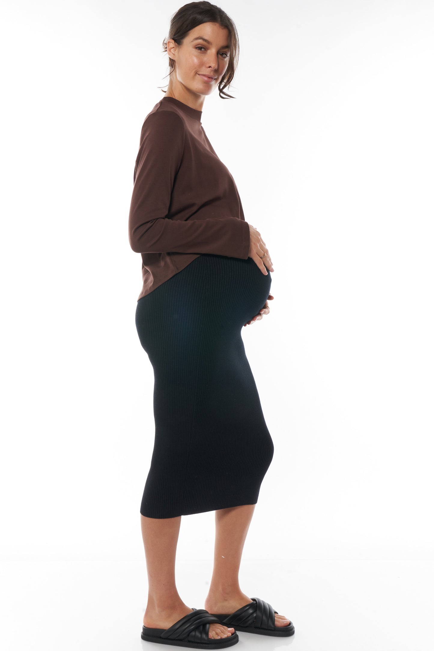 Maternity Long Sleeve Crop -4