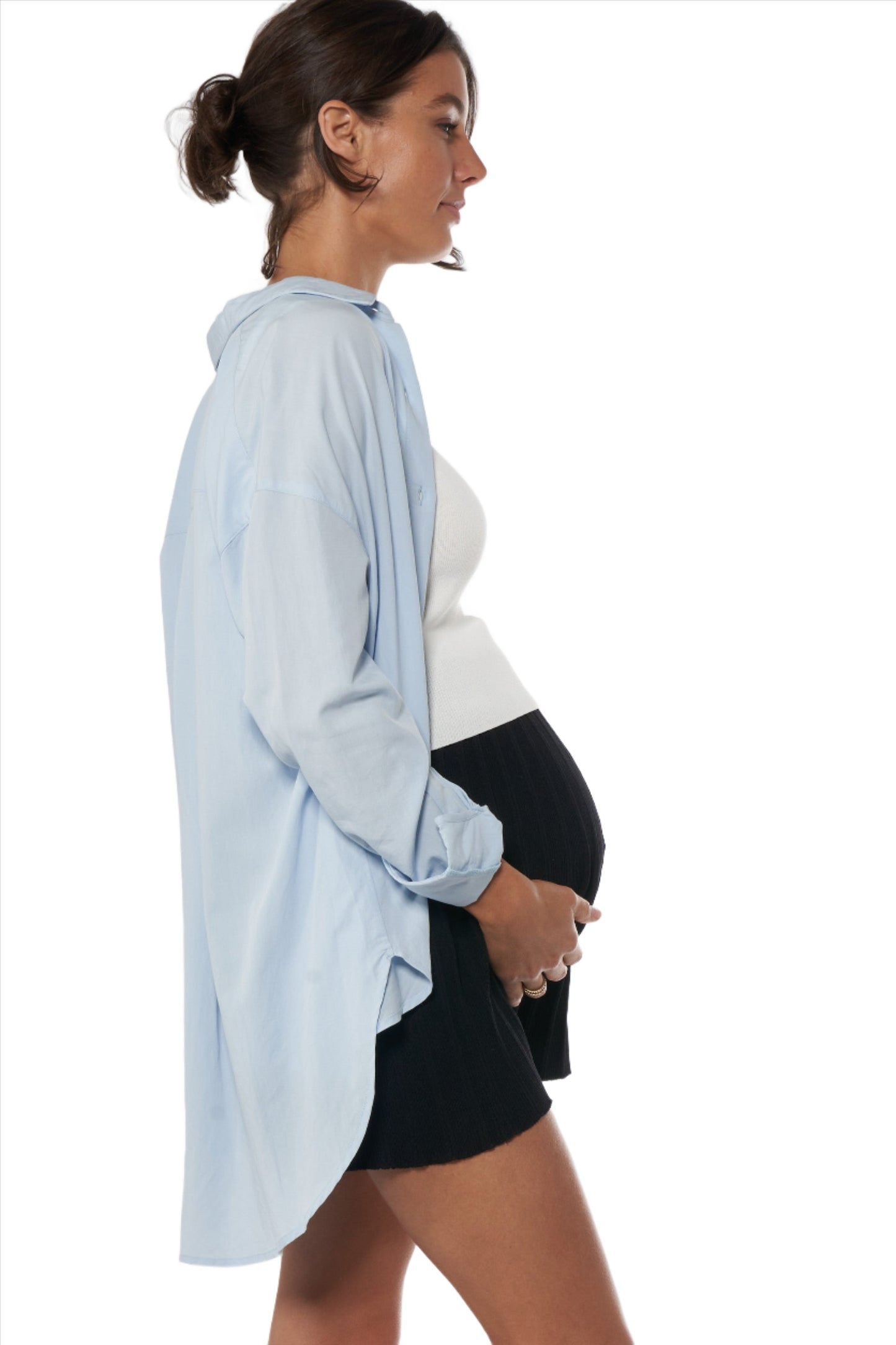 maternity shirt in cotton -2