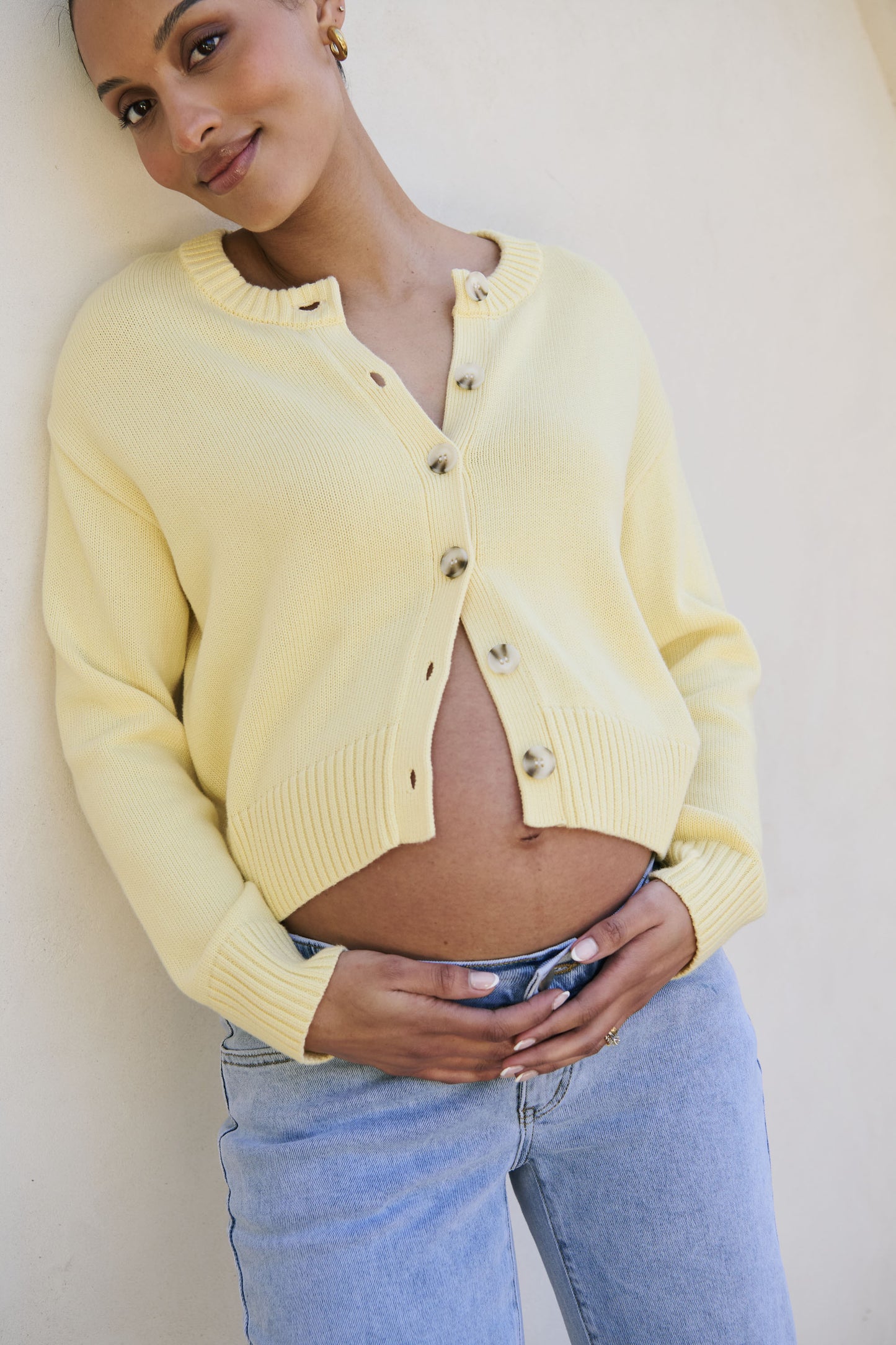 Live Light Cardigan - Lemon