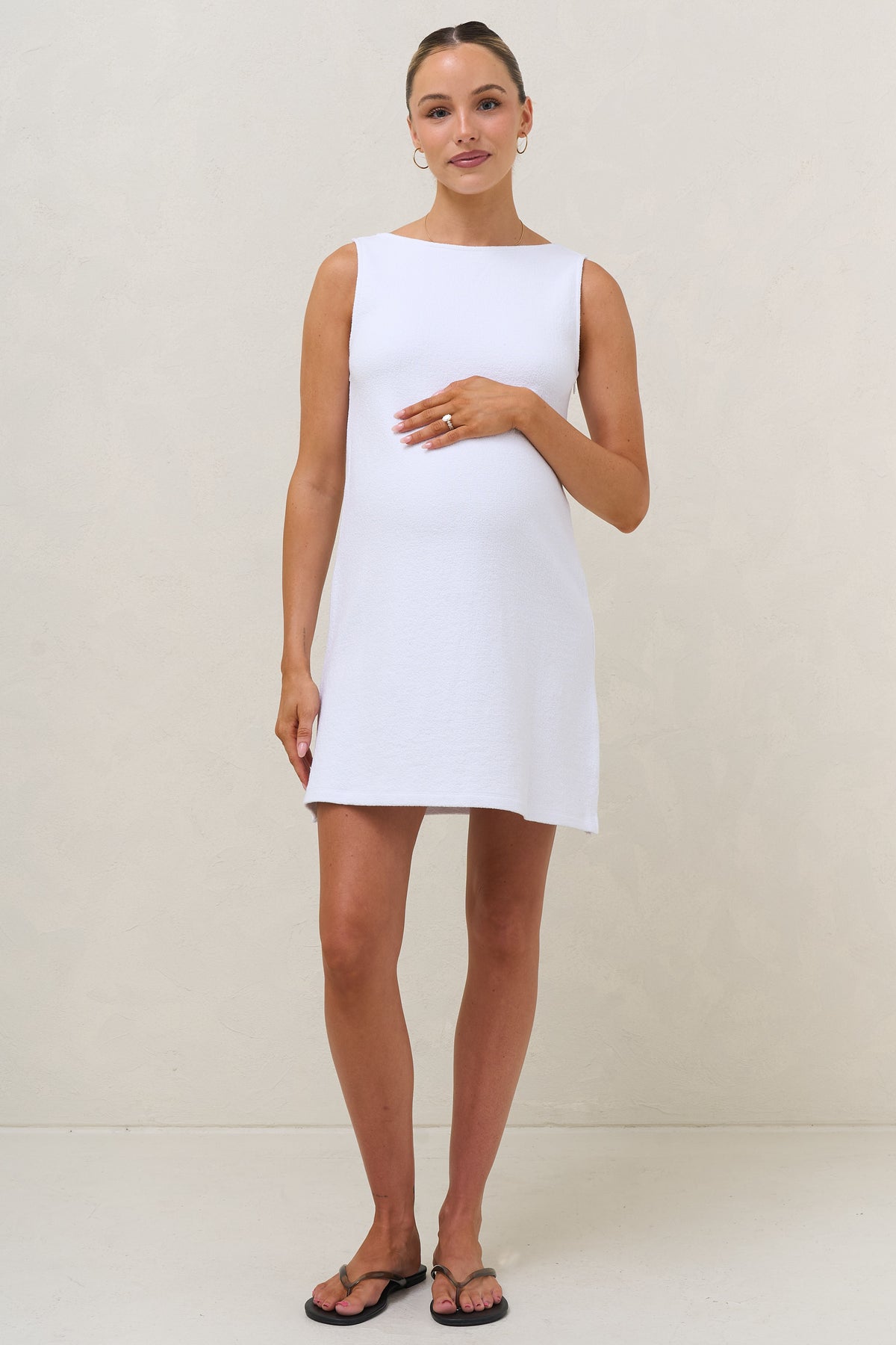 In Effect Mini Dress - White
