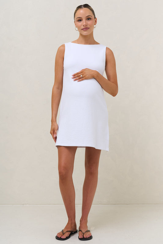 In Effect Mini Dress - White