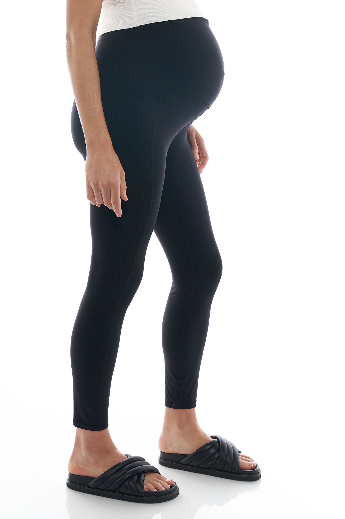 Black Maternity Sports Legging -2