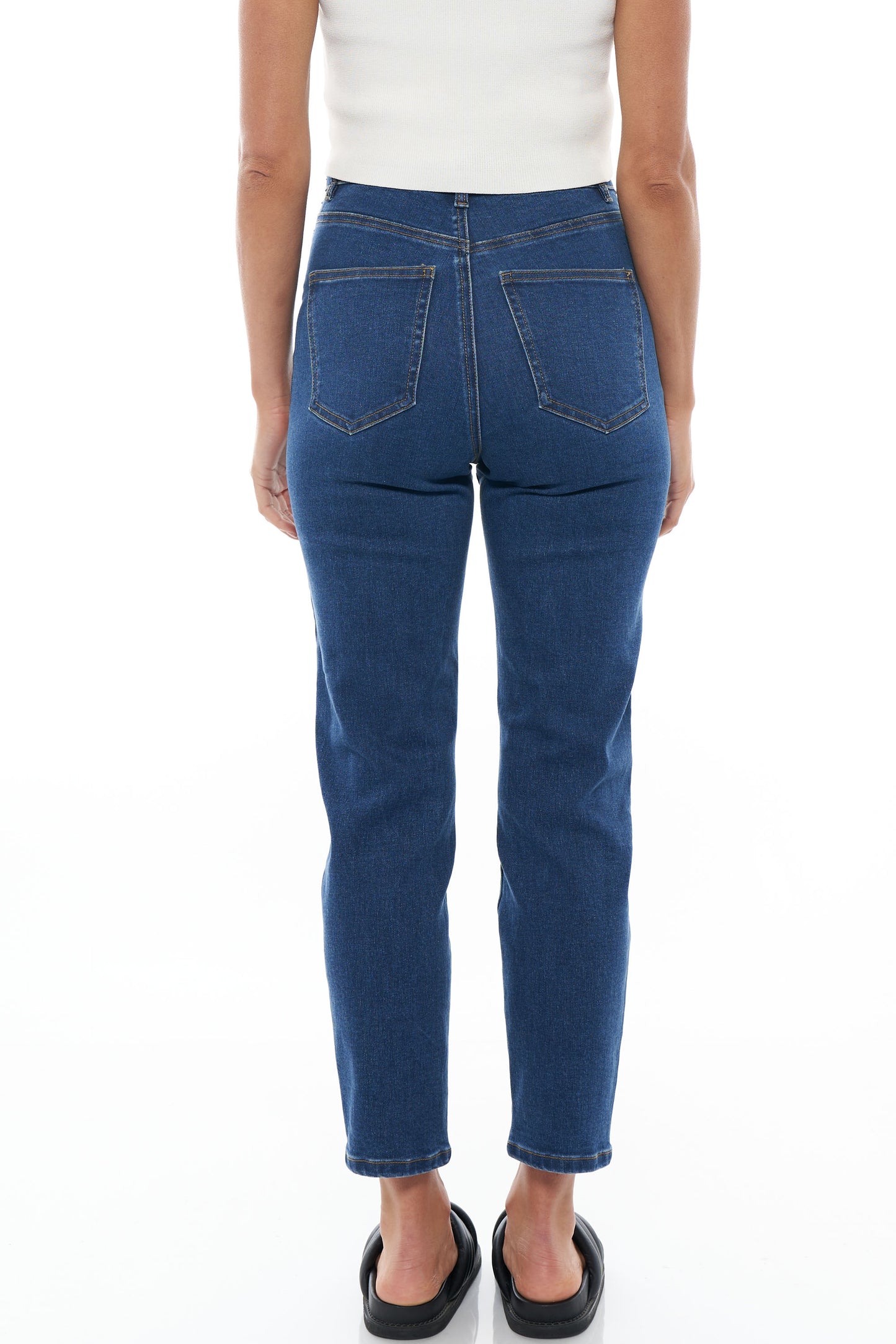 Maternity mum jeans indigo 2