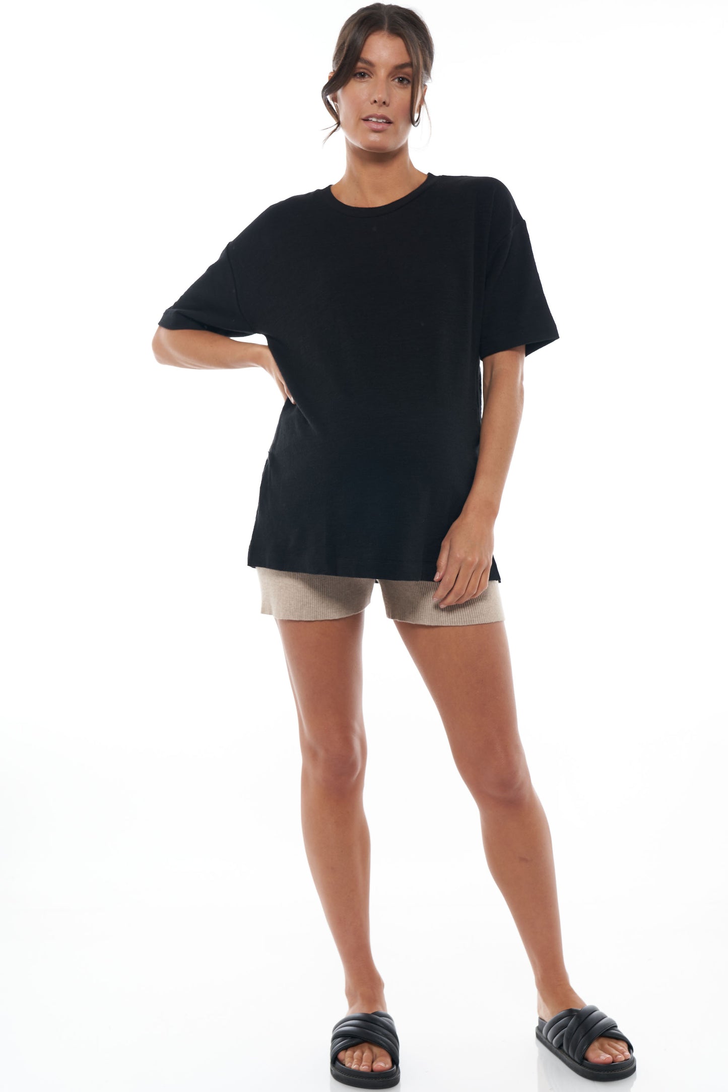 Maternity & Nursing Tee in Black 5