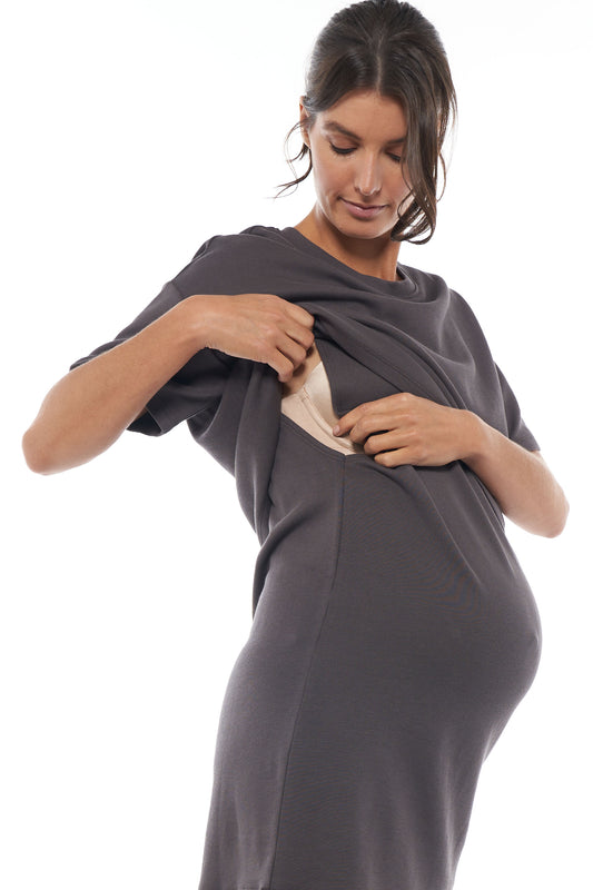 maternity tee dress -4