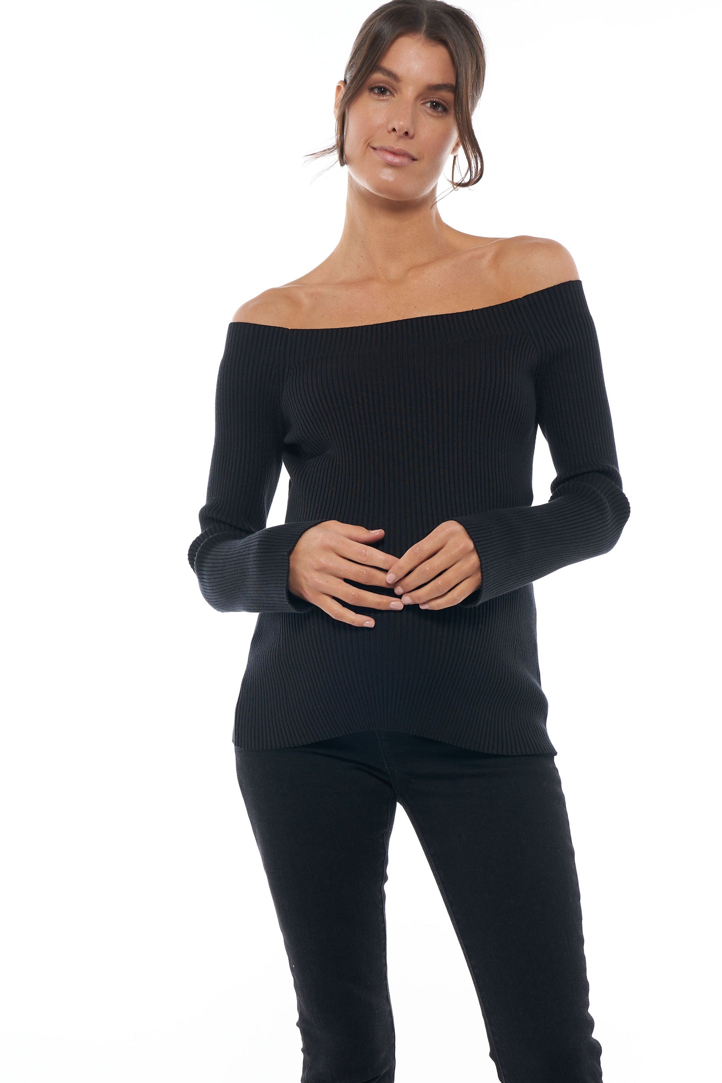 Off Shoulder Maternity Top -2