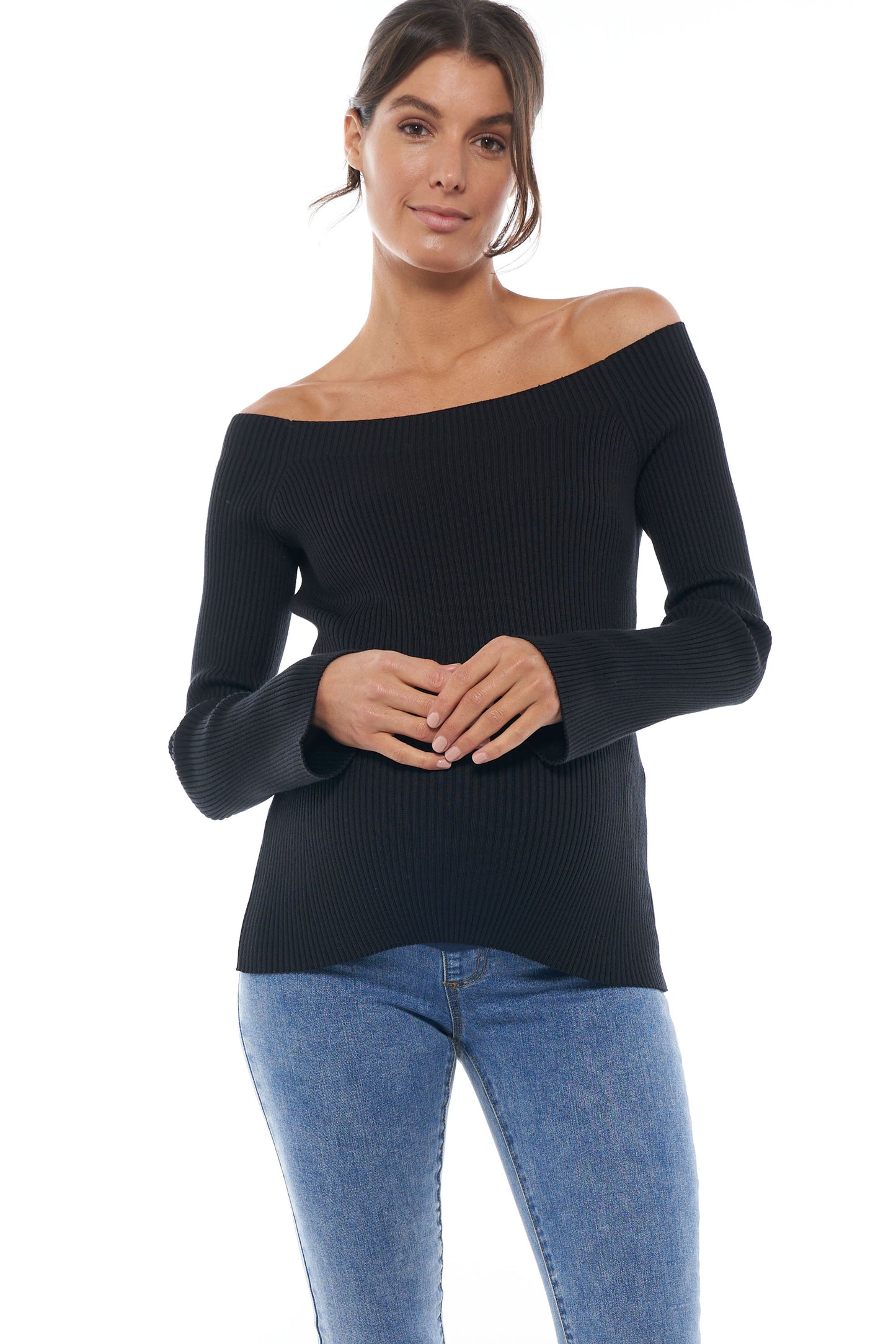 Off Shoulder Maternity Top -5