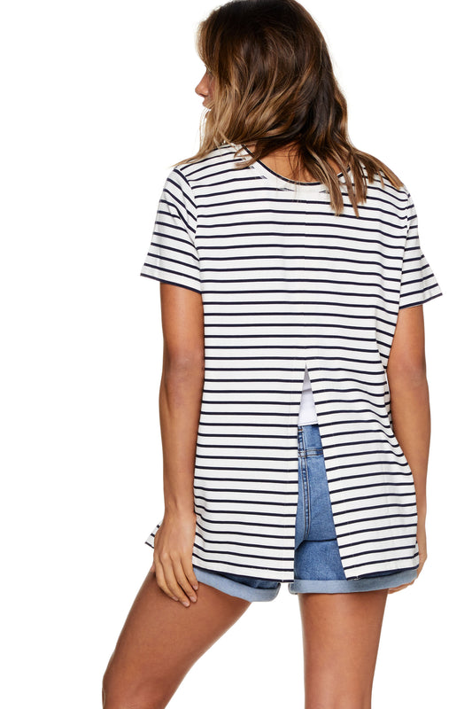 Maternity T-Shirt White Stripe - 10