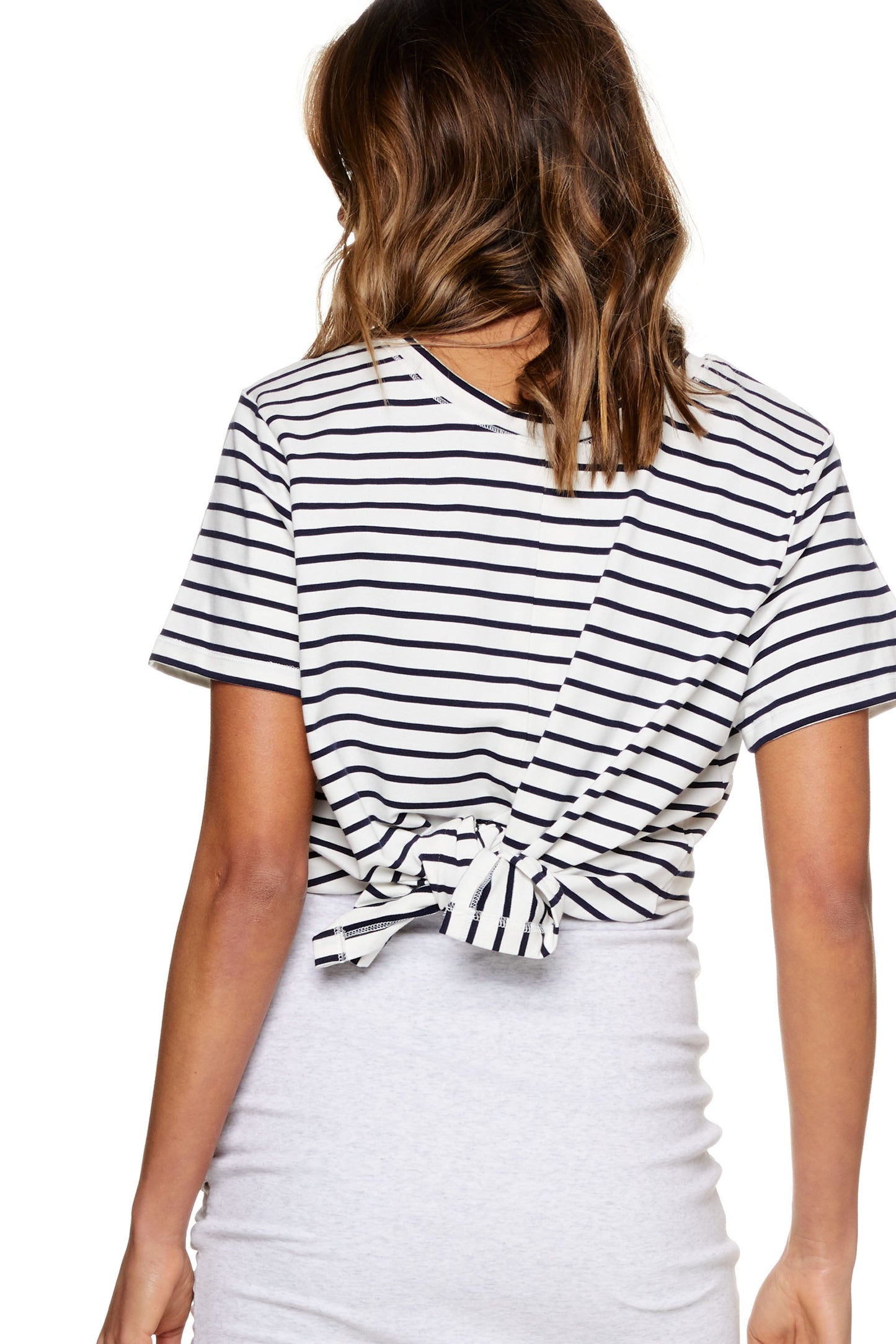 Maternity T-Shirt White Stripe - 7
