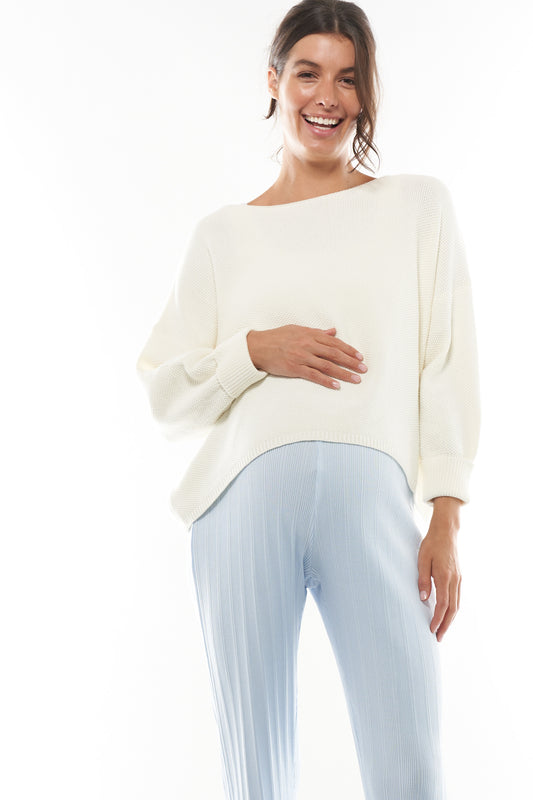Maternity Knit Pullover -1