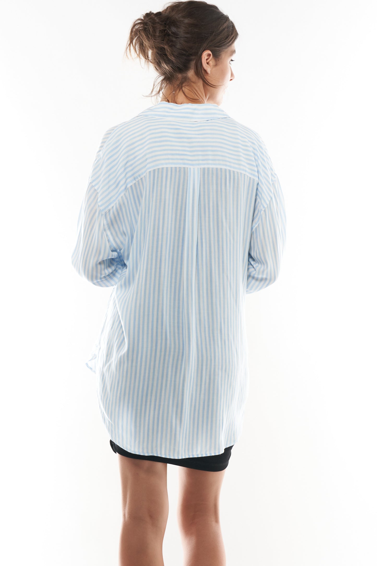 Blue Stripe Shirt Maternity - 3