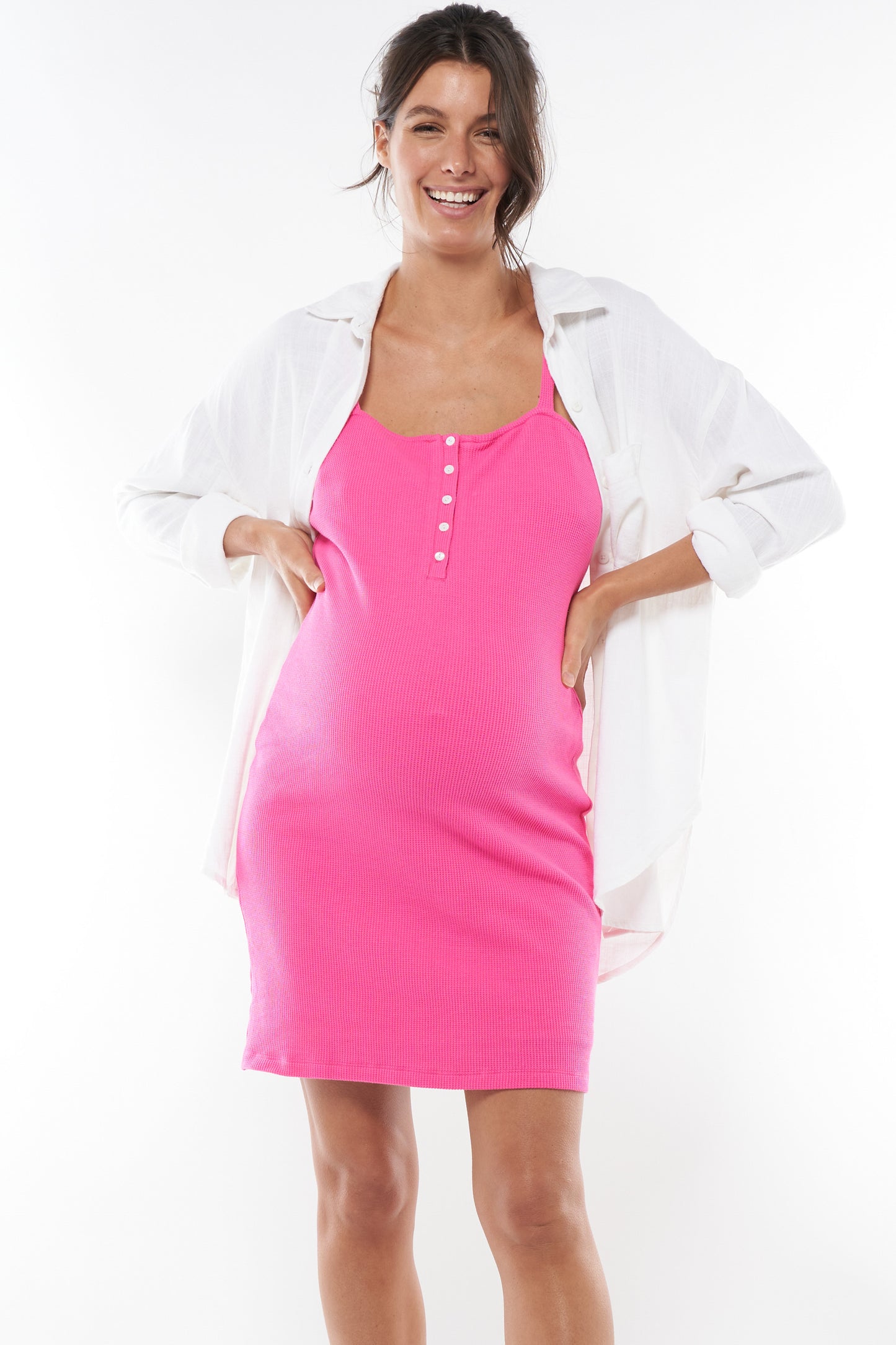 Maternity Dress Pink -1