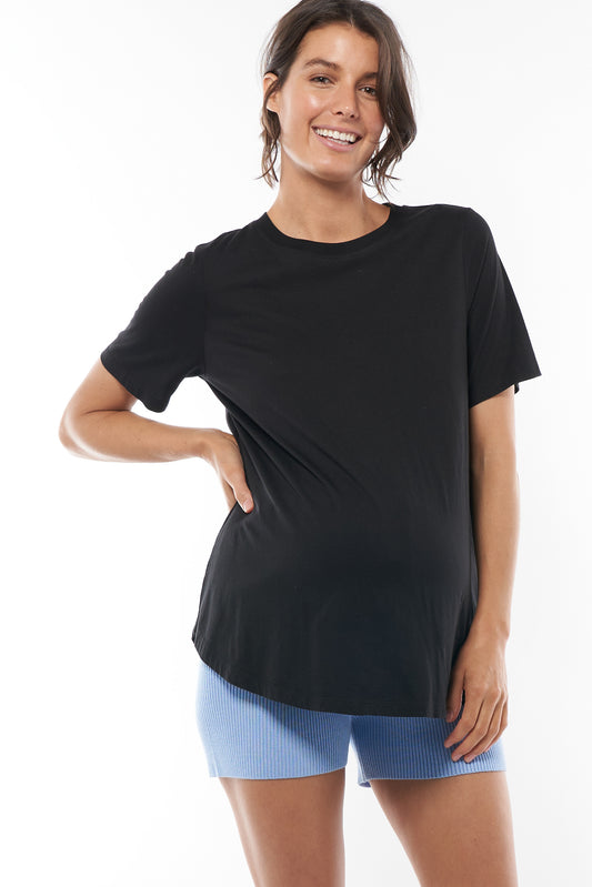 Maternity T Shirt Black -1