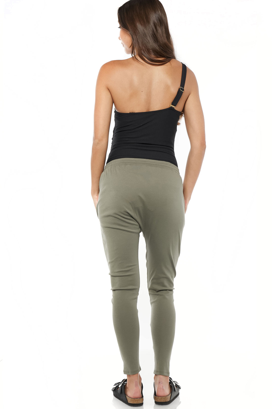 Maternity Track Pants Khaki BAE The Label Australia