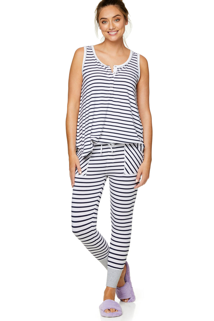 Stripe Maternity Sleep Pant - 9