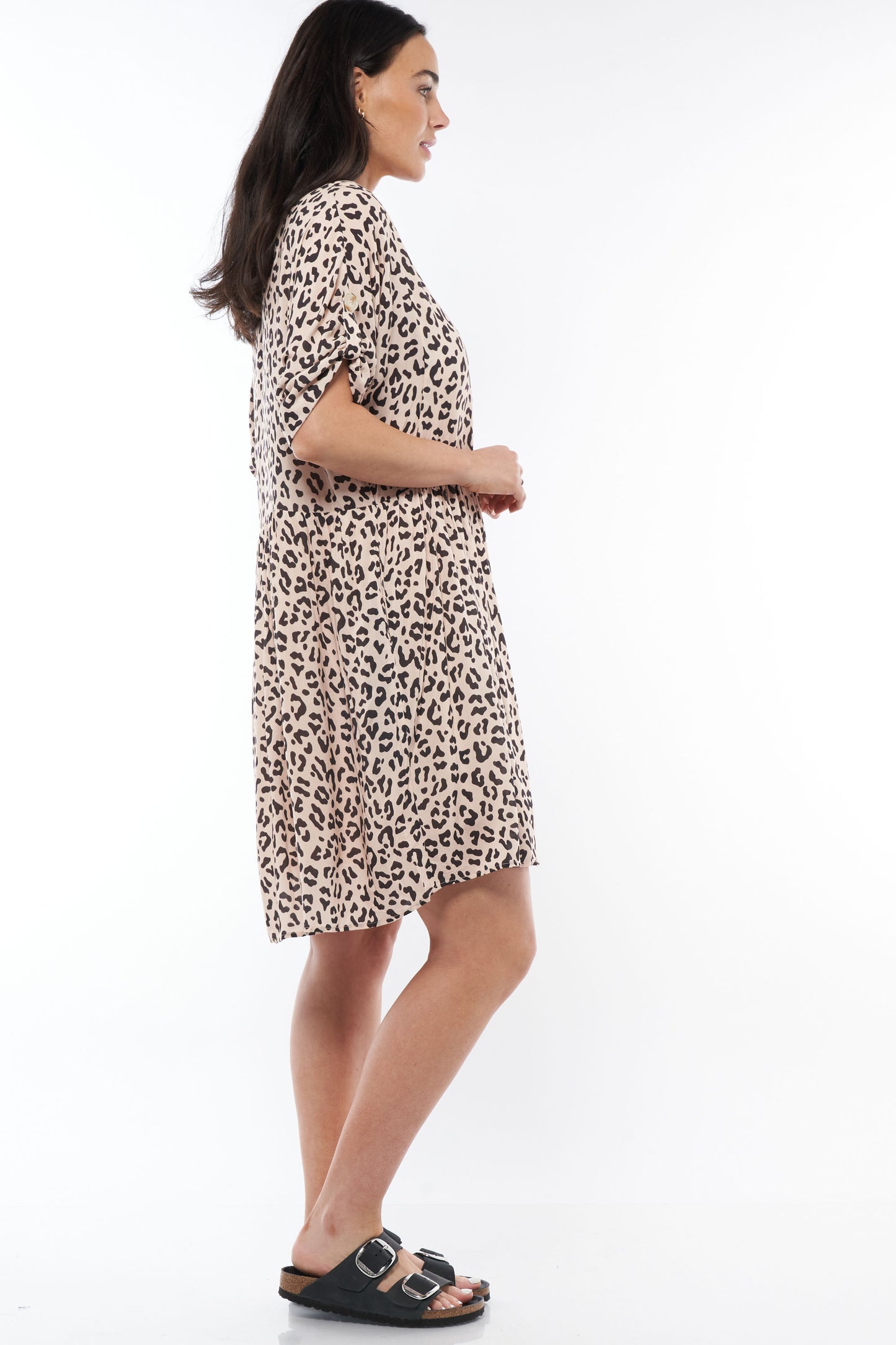 Maternity and Nursing Dress Leopard -9