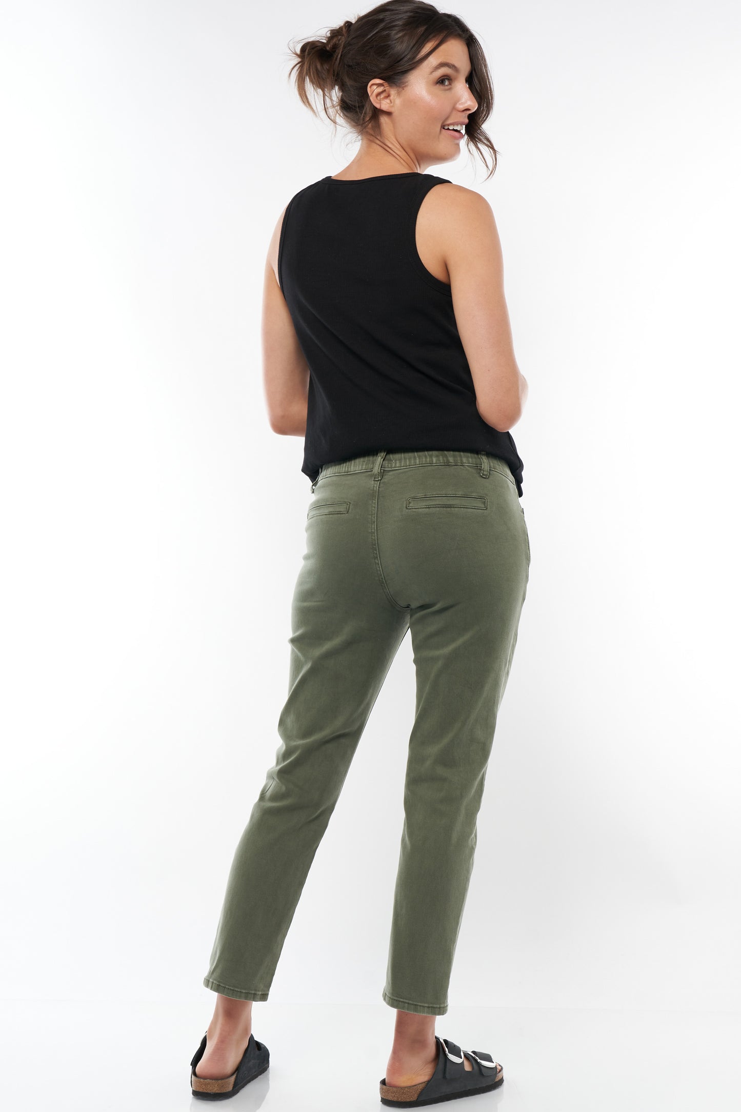 best maternity jeans khaki - 3