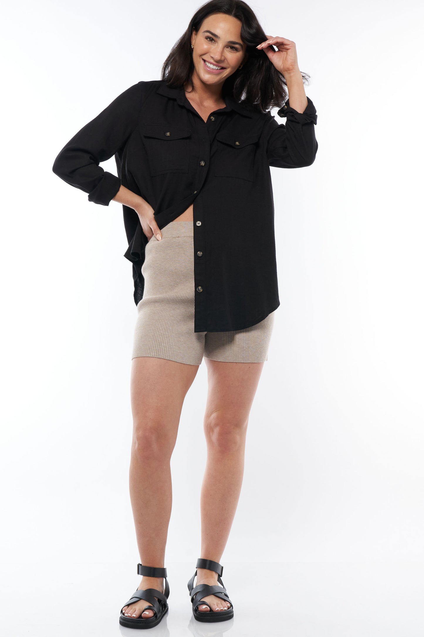 Maternity Shirts Black -11