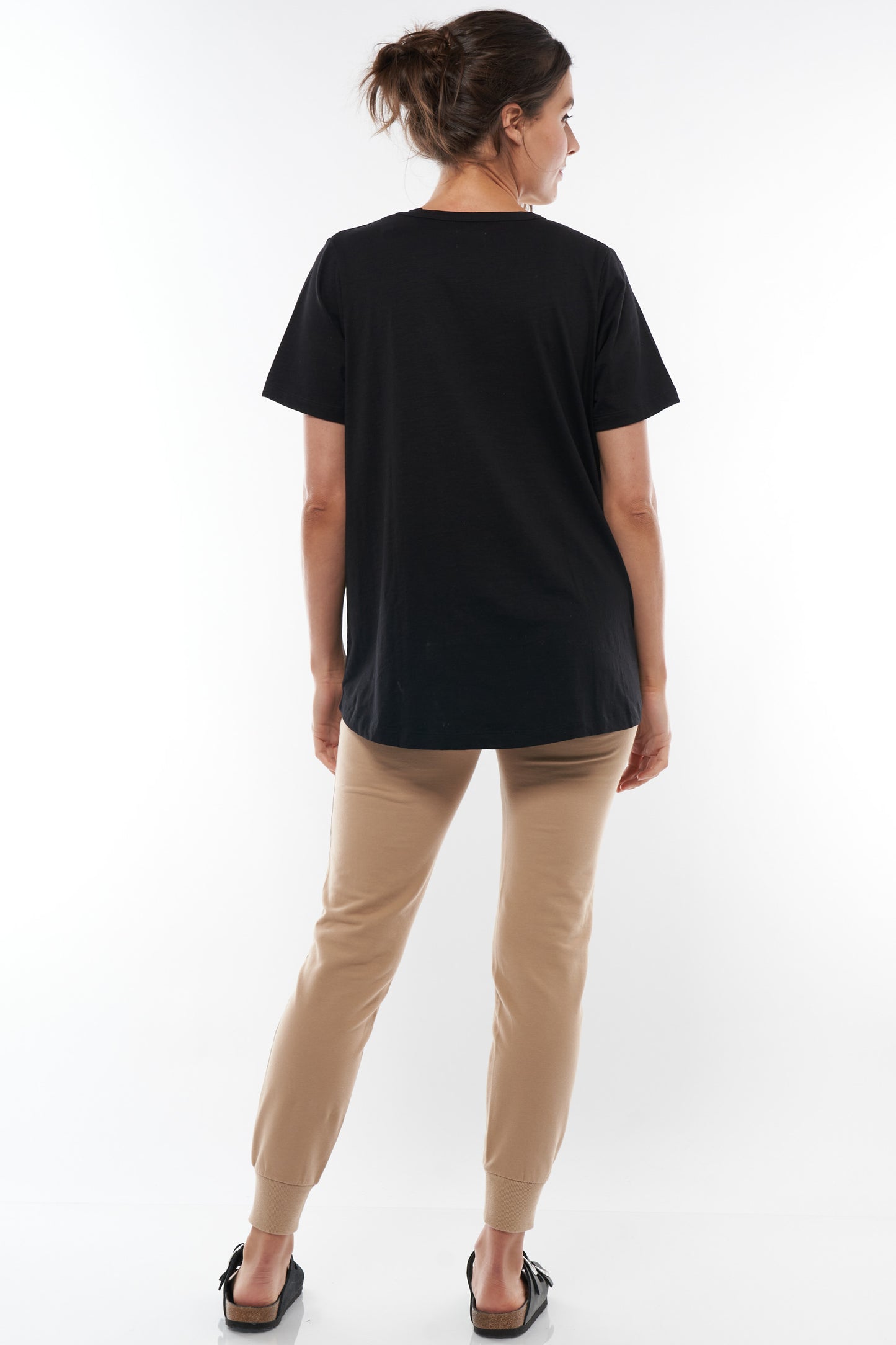 Black Maternity T-Shirt -4