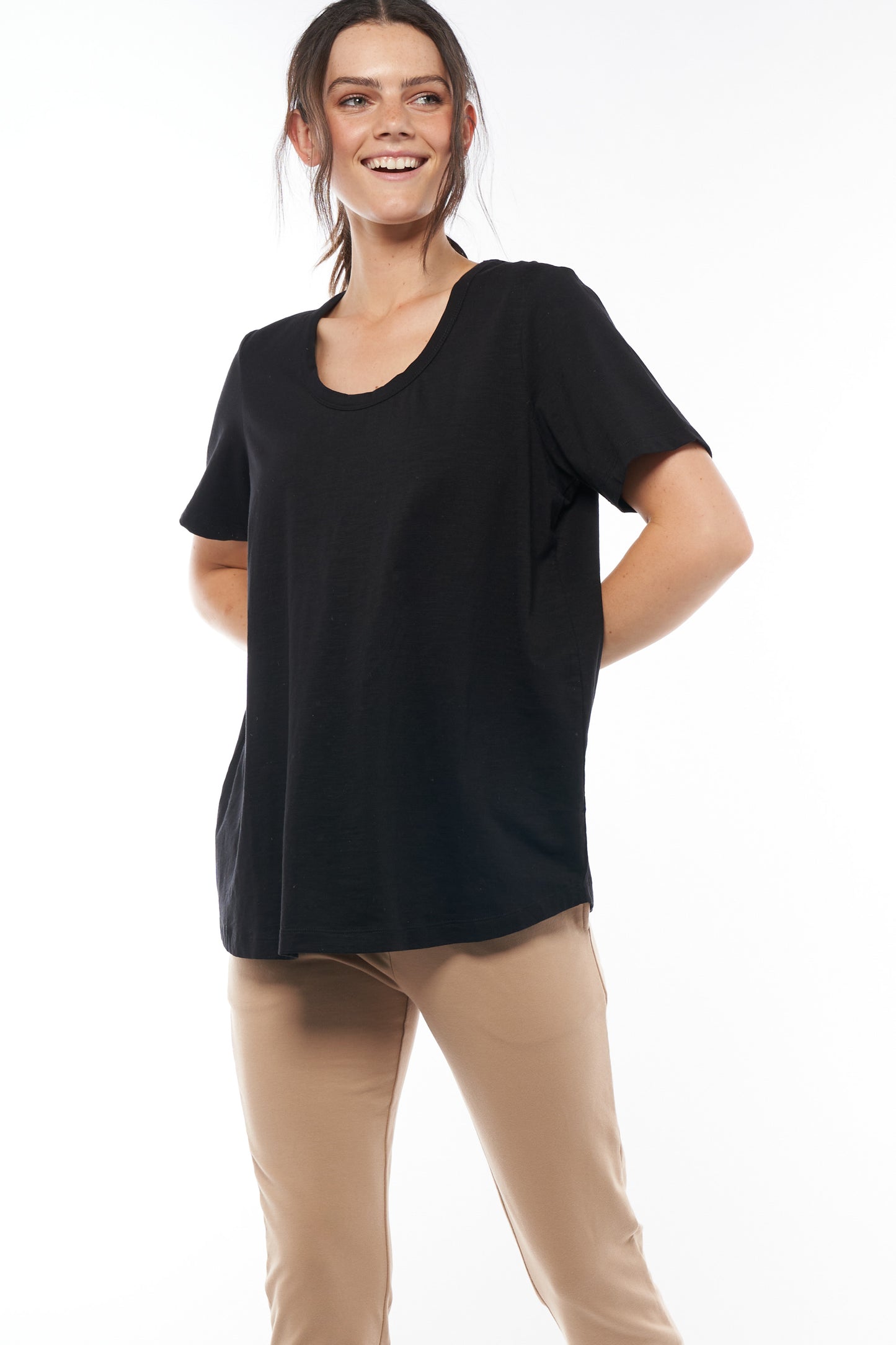 Black Maternity T-Shirt -7