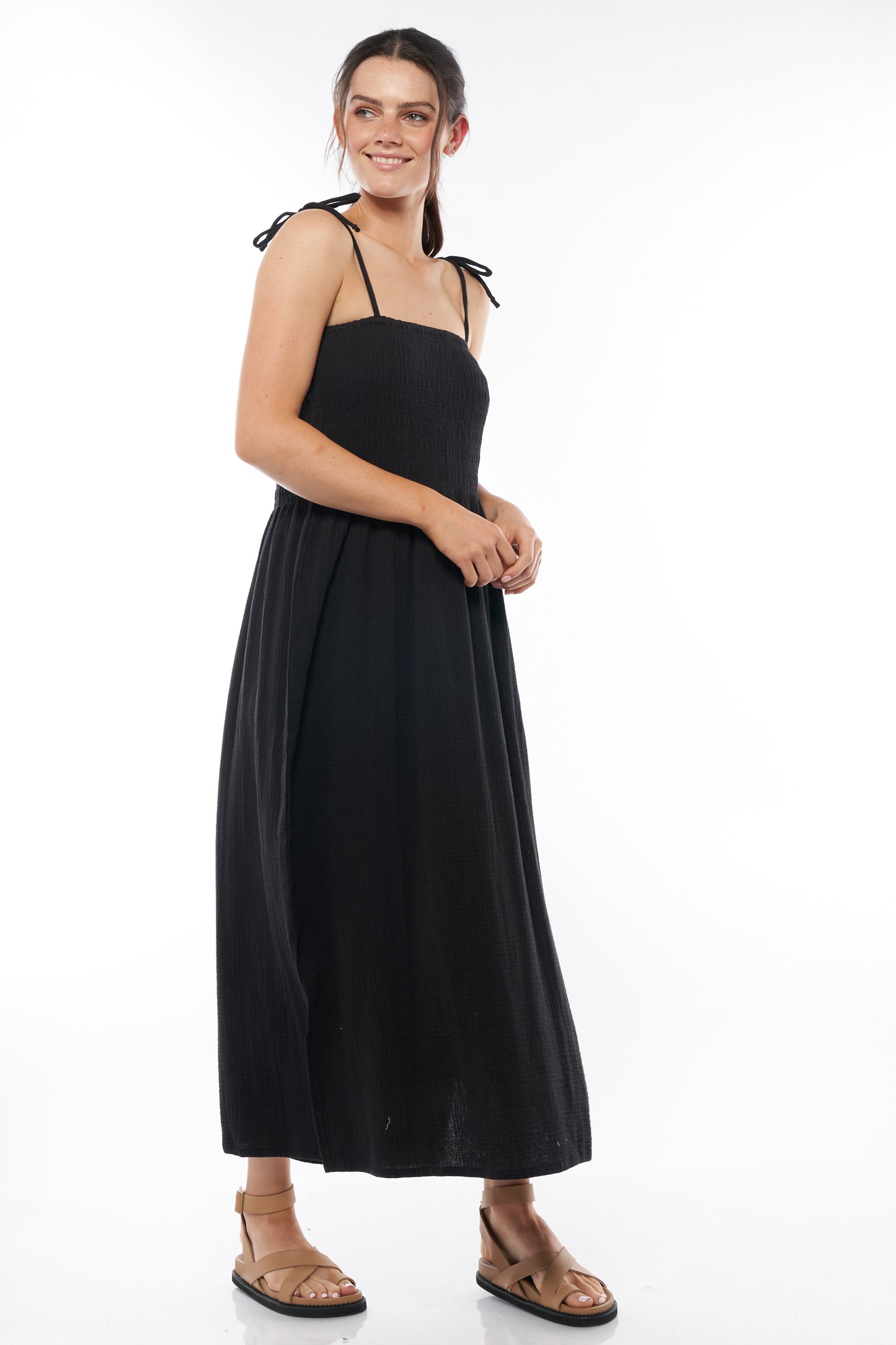 Maternity Summer Dresses Black -8