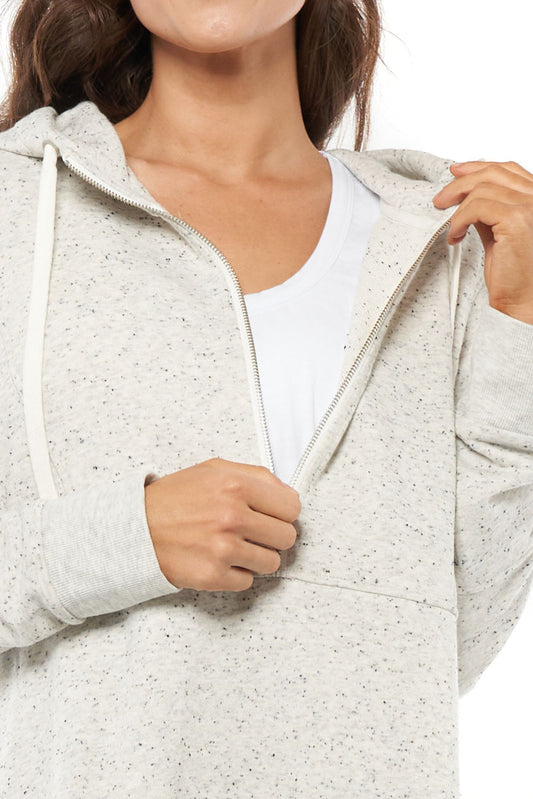Grey Nursing Zip Sweater - 10