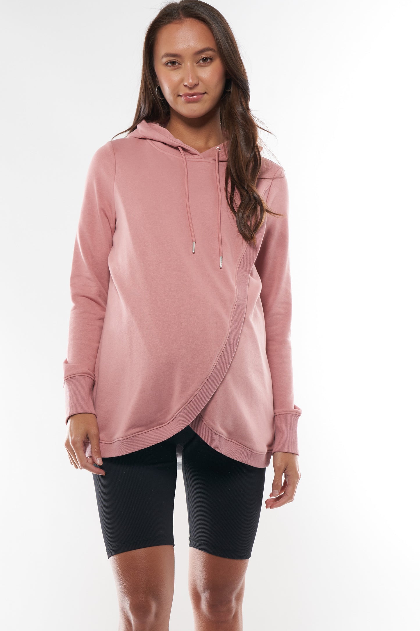 Maternity & Nursing Hoodie - Pink -4
