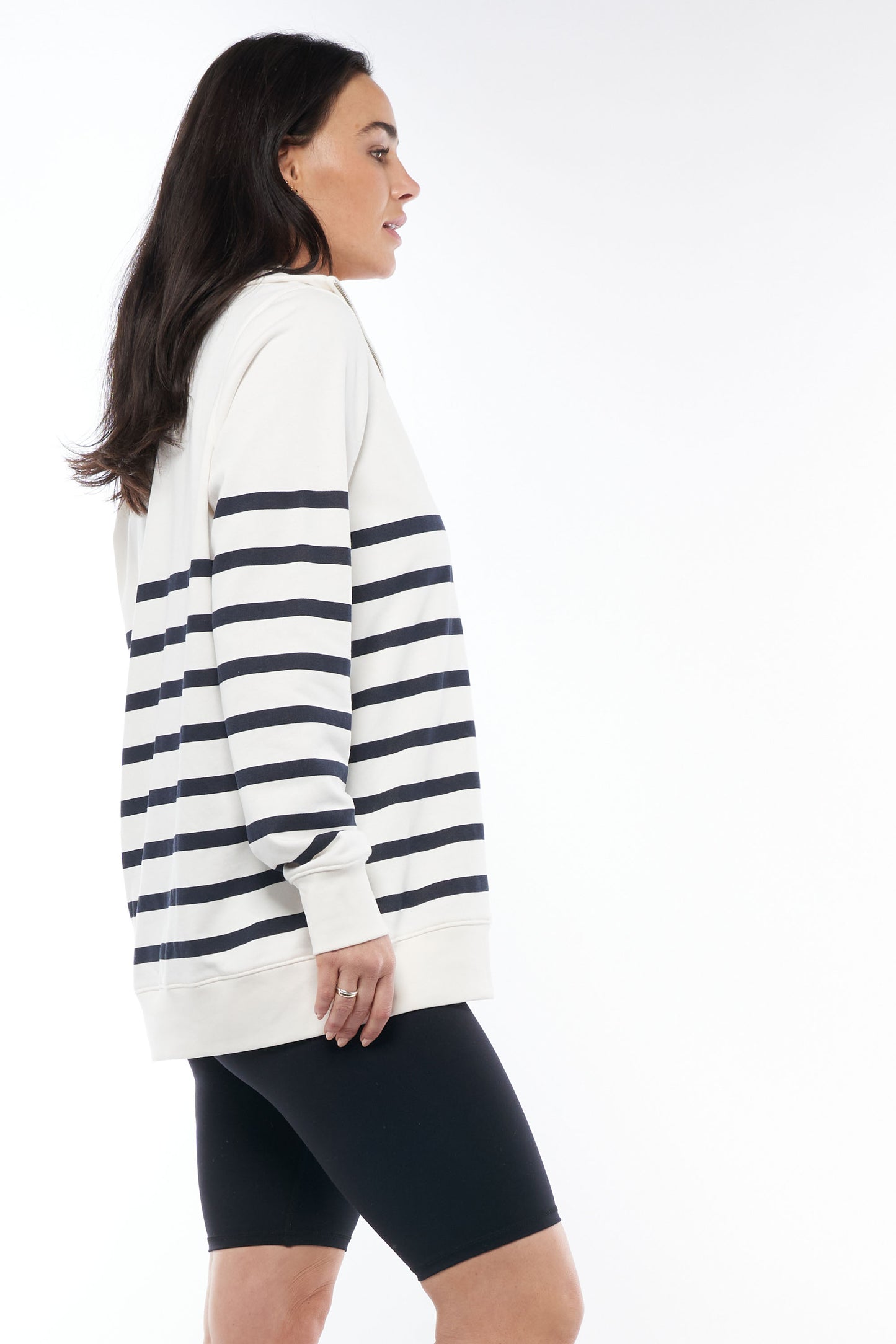 Maternity and Nursing Sweater Stripe -7