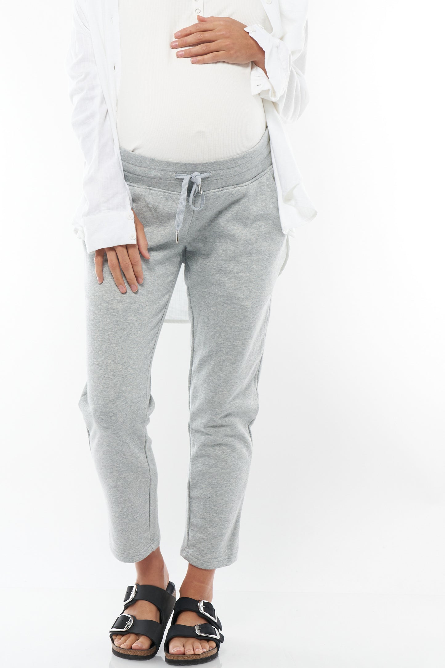 Maternity Track Pants Grey -1
