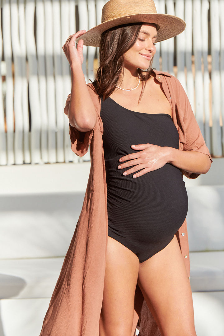 Maternity Swimwear Australia - Black One-piece – BAE The Label